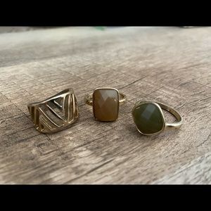 3 for 1 Set Of Old Navy Rings